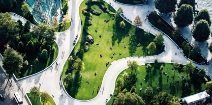 Aerial View Of Jubilee Gardens