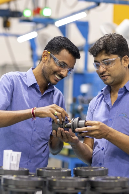 Two Employees Building Seal